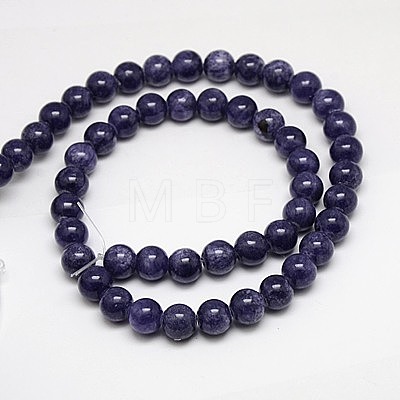 Natural Yellow Jade Beads Strands G-G598-6mm-YXS-15-1