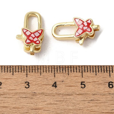 Brass Lobster Claw Clasps KK-K385-018G-1