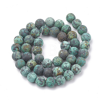 Natural African Turquoise(Jasper) Beads Strands X-G-T106-203-1