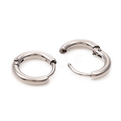 201 Stainless Steel Huggie Hoop Earrings EJEW-L250-01H-P-1