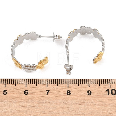 304 Stainless Steel Stud Earrings for Women SA-CBA45D5-25GP-1