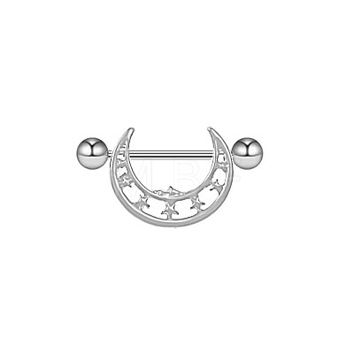 304 Stainless Steel & 316 Surgical Stainless Steel Nipple Rings WG3B98F-12-1