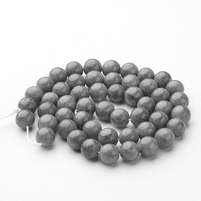 Natural Mashan Jade Round Beads Strands X-G-D263-8mm-XS29-1
