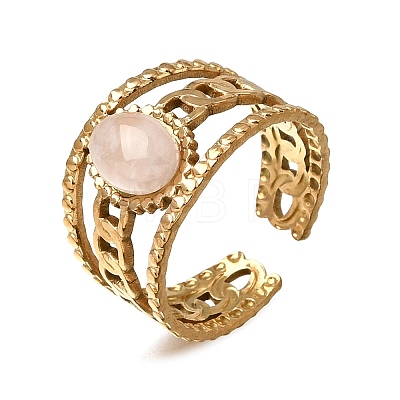 304 Stainless Steel Cuff Open Rings RJEW-F213-03G-09-1