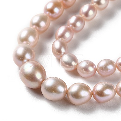Natural Cultured Freshwater Pearl Beads Strands PEAR-E018-86-1