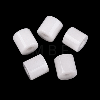 Natural White Jade European Beads G-P520-05W-1