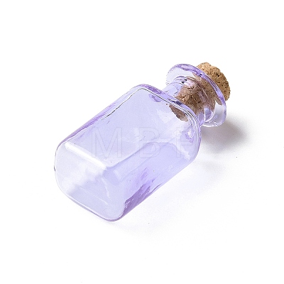 Rectangle Miniature Glass Bottles GLAA-H019-06B-1