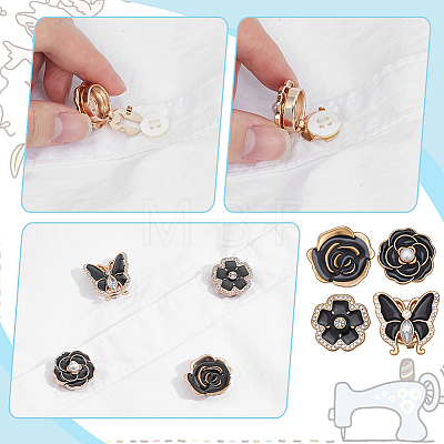 Alloy Enamel Cufflinks BUTT-NB0002-22A-1