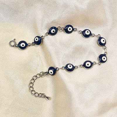 304 Stainless Steel Link Chain Bracelets BJEW-K265-007P-02-1