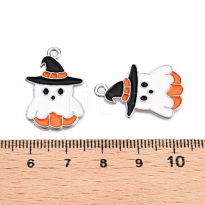 Halloween Theme Alloy Enamel Pendants ENAM-T020-08F-1