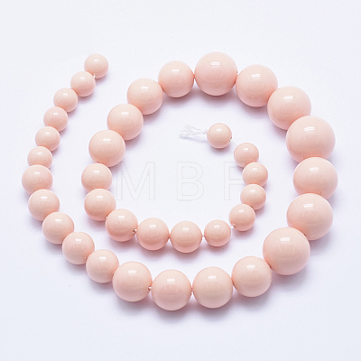 Electroplate Shell Pearl Beads Strands BSHE-G007-C-03-1
