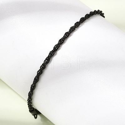 304 Stainless Steel Rope Chain Bracelets for Women BJEW-P395-01EB-1