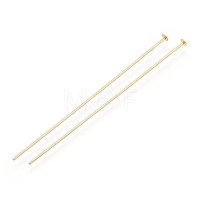 Brass Flat Head Pins KK-G331-11-0.7x63-1