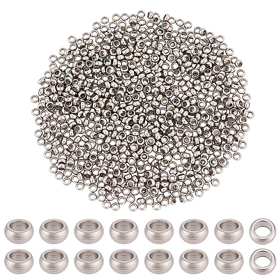 800Pcs 304 Stainless Steel Spacer Beads STAS-BBC0009-76C-1