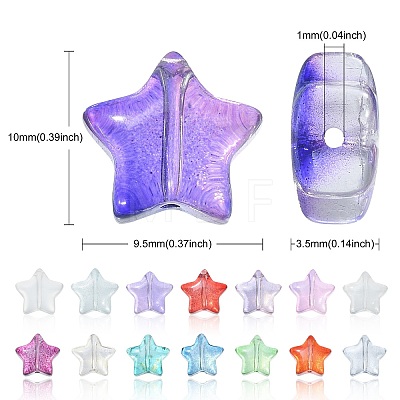 100Pcs Handmade Lampwork Beads LAMP-CJ0001-71-1