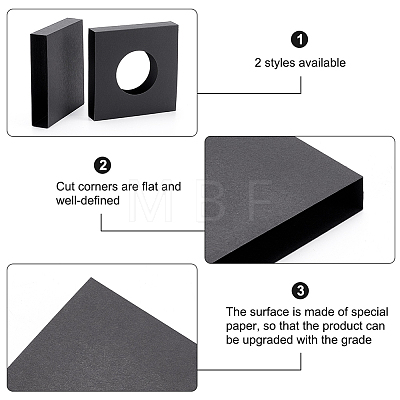 16Pcs 2 Styles Square Cardboard Boxes CON-BC0006-89-1