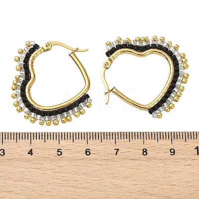 Glass Seed Hoop Earrings for Women EJEW-MZ00797-03-1