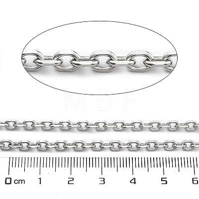 Tarnish Resistant Ion Plating(IP) 304 Stainless Steel Cable Chains CHS-H026-15P-1