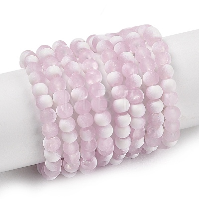 Frosted Crackle Glass Beads X1-GLAA-U001-4mm-M03-1