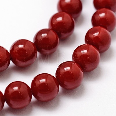Shell Pearl Beads Strands LS-BSHE-L026-01-4mm-1