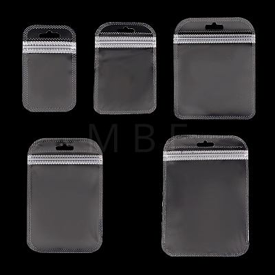  250Pcs 5 Styles Transparent Plastic Zip Lock Bags OPP-NB0001-03-1