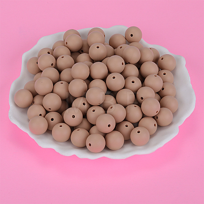 Round Silicone Focal Beads SI-JX0046A-85-1