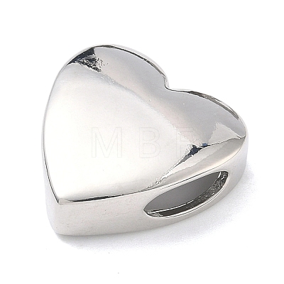 Heart Brass Slide Charms X-KK-P349-18B-P-1