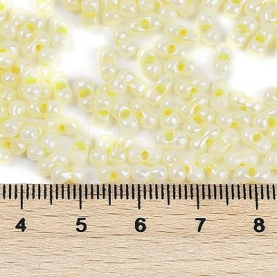 Opaque Colours Luster Glass Seed Beads SEED-K010-04H-1