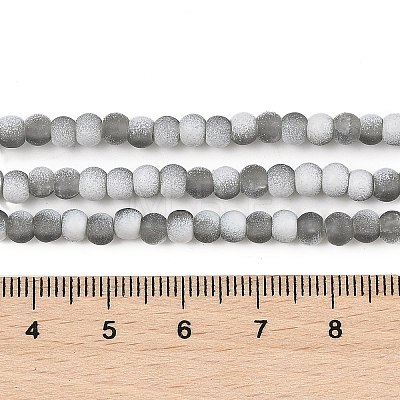 Frosted Crackle Glass Beads X1-GLAA-U001-4mm-M06-1