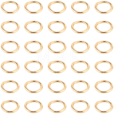 200Pcs 304 Stainless Steel Round Rings STAS-BBC0010-21A-1