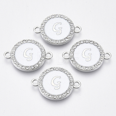 Alloy Enamel Links Connectors ENAM-TAC0003-01S-04G-1