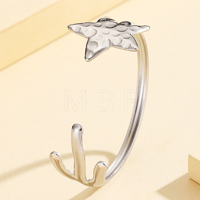304 Stainless Steel Cuff Bangles WG59847-01-1