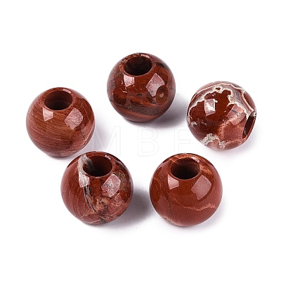 Natural Red Jasper Beads G-Q608-05N-1
