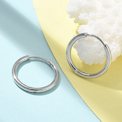 Ion Plating(IP) 304 Stainless Steel Hoop Earrings for Women EJEW-M089-02P-1