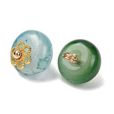 5Pcs Handmade Lampwork Pendants LAMP-L087-01G-1
