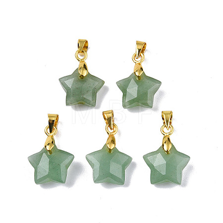 Natural Green Aventurine Charms X-G-N326-142-07-1