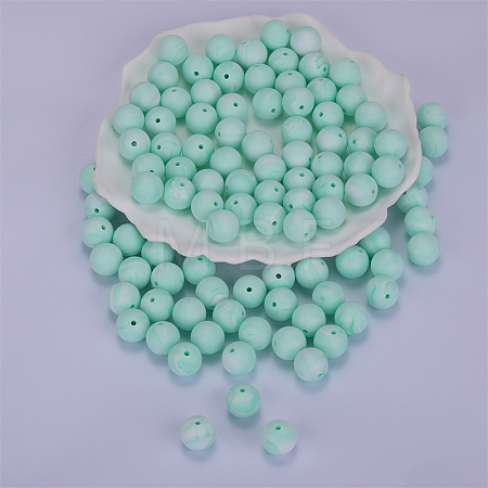 Round Silicone Focal Beads SI-JX0046A-60-1