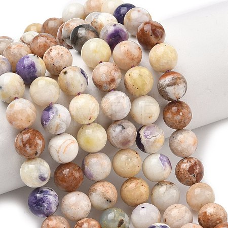 Natural Purple Opal Beads Strands G-L642-B21-10mm-1