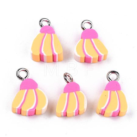 Handmade Polymer Clay Charms X-CLAY-T016-55-1