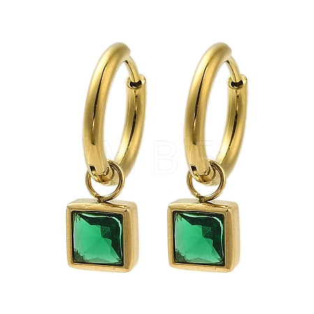 304 Stainless Steel Micro Pave Cubic Zirconia Earrings for Women EJEW-U020-13G-1