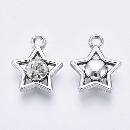 UV Plating Acrylic Pendants PACR-R245-06P-1