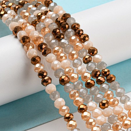 Glass Beads Strands EGLA-A034-M4mm-34-1