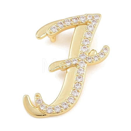 Brass Micro Pave Clear Cubic Zirconia Pendants CU-CBA8481-01G-F-1