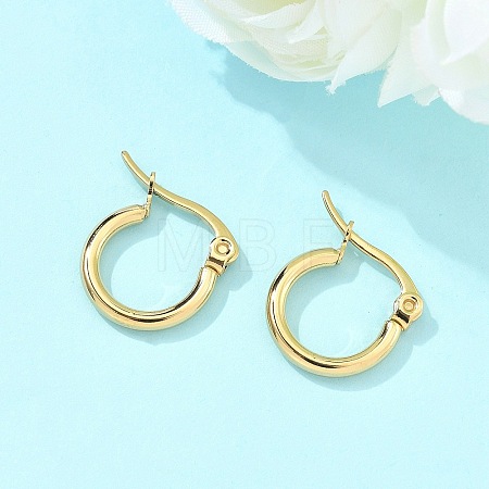 Ion Plating(IP) 304 Stainless Steel Hoop Earrings X-EJEW-N0016-11G-A-1