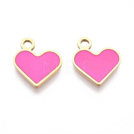 304 Stainless Steel Enamel Charms STAS-L022-483G-01-1