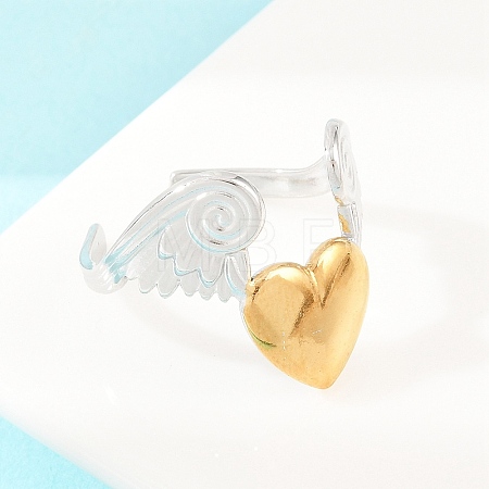 304 Stainless Steel Cuff Open Rings RJEW-Z138-01GP-04-1
