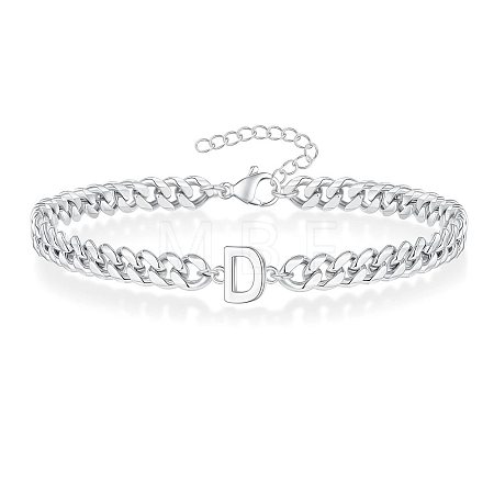 Letter 304 Stainless Steel Link Bracelets FS-WG7830E-28-1