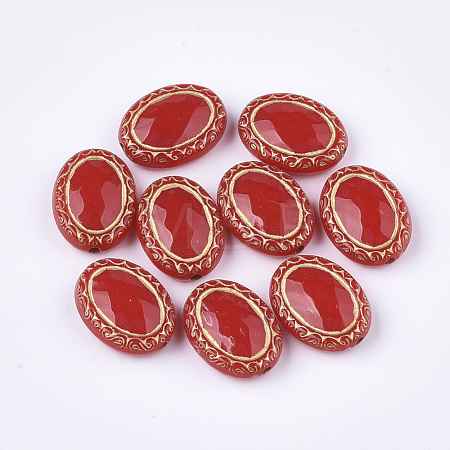 Plating Acrylic Beads PACR-T008-06D-1