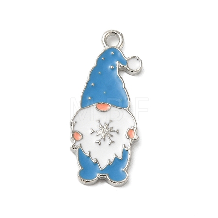 Winter Theme Alloy Enamel Pendants X-ENAM-M002-04G-P-1