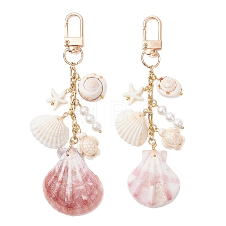 Shell Pendant Decorations HJEW-TA00476-1